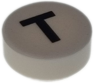 LEGO Tile 1 x 1 Round with Letter T (35380)