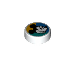 LEGO Tile 1 x 1 Round with Mickey Mouse Face (35380 / 66406)