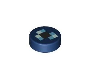 LEGO Tile 1 x 1 Round with Pixelated Enchanted Ender Pearl (35380)