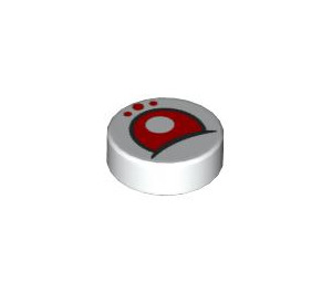 LEGO Tile 1 x 1 Round with Red Rabbit Eye (35380 / 101520)