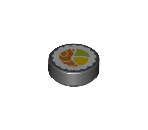 LEGO Tile 1 x 1 Round with Sushi (25413 / 98138)