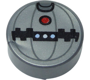 LEGO Tuile 1 x 1 Rond avec Thermal Detonator (10792 / 98138)