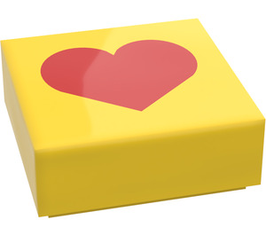 LEGO Tile 1 x 1 with Heart with Groove (3070)