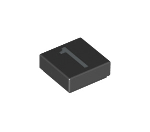LEGO Tile 1 x 1 with Number 1 with Groove (11590 / 13439)