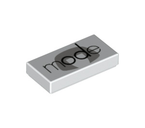 LEGO Tile 1 x 2 with Edna Mode Lettering with Groove (3069 / 51582)