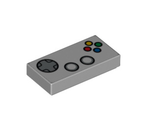 LEGO Fliese 1 x 2 mit Game Controller mit Nut (3069 / 18327)