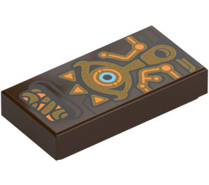 ♦︎♦︎♦︎あこ♦︎ ♦︎♦︎ LEGO Tile 1 x 2 with Sheikah Slate with Groove (3069