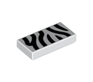 LEGO Tile 1 x 2 with Tiger Stripes with Groove (3069 / 29134)