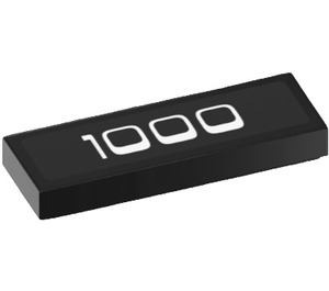 LEGO Tile 1 x 3 with '1000' Sticker (63864)