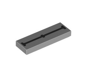 LEGO Tile 1 x 3 with Black Line (63864 / 104297)