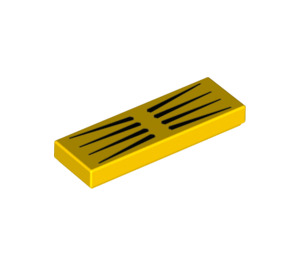 LEGO Tile 1 x 3 with Black Lines (63864)