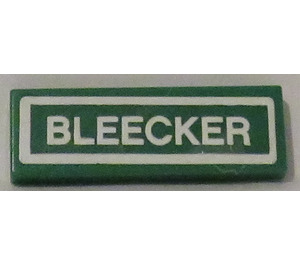 LEGO Tile 1 x 3 with 'BLEECKER' Sticker (63864)