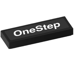 LEGO Tile 1 x 3 with 'OneStep' Sticker (63864)