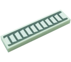 LEGO Tile 1 x 4 with Air Vents Sticker (2431)