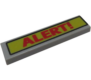 LEGO Tile 1 x 4 with ALERT! Sticker (2431)