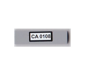 LEGO Tile 1 x 4 with 'CA 0108' Sticker (2431 / 91143)