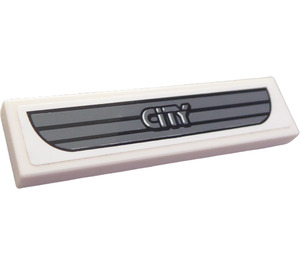 LEGO Tile 1 x 4 with 'CITY' Sticker (2431 / 91143)