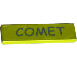 LEGO Tile 1 x 4 with 'COMET' Sticker (2431)