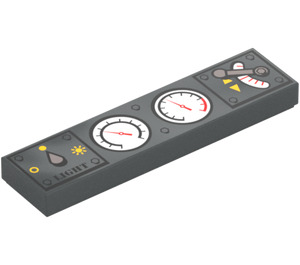 LEGO Tegel 1 x 4 met Gauges en Switches Design (46898 / 48196)