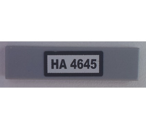 LEGO Tile 1 x 4 with 'HA 4645' Sticker (2431 / 91143)