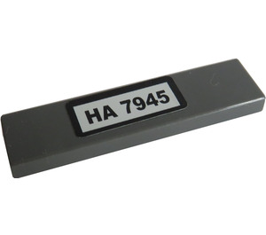 LEGO Tile 1 x 4 with "HA 7945" Sticker (2431)