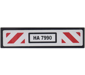 LEGO Tile 1 x 4 with 'HA 7990' Sticker (2431 / 91143)