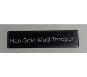 LEGO Tile 1 x 4 with Han Solo Mudtrooper Sticker (2431)