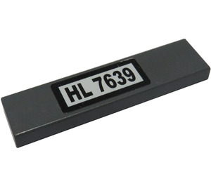 LEGO Tile 1 x 4 with 'HL 7639' Sticker (2431)