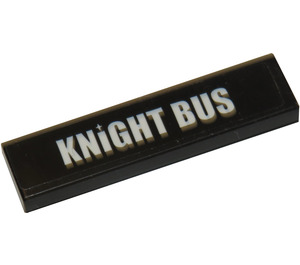 LEGO Tile 1 x 4 with 'KNiGHT BUS' Sticker (2431)