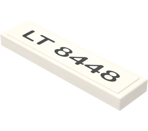 LEGO Tile 1 x 4 with 'LT 8448' Sticker (2431)