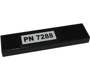 LEGO Tile 1 x 4 with 'PN 7288' Sticker (2431)