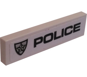 LEGO Tuile 1 x 4 avec Police et Badge (Droite) Autocollant (2431)