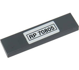 LEGO Tile 1 x 4 with 'RP 70805' Sticker (2431)
