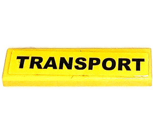 LEGO Tile 1 x 4 with 'TRANSPORT' Sticker (2431)