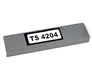 LEGO Tile 1 x 4 with 'TS 4204' Sticker (2431)