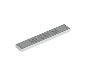 LEGO Fliese 1 x 6 mit 'MUSEUM' (6636 / 106963)