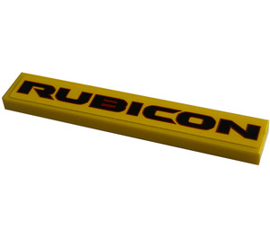 LEGO Fliese 1 x 6 mit 'RUBICON' Aufkleber (6636)