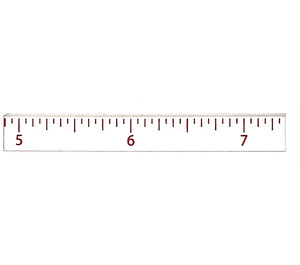 LEGO Tile 1 x 8 with Inch Ruler 4-8-7,5 (4162)