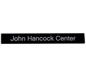 LEGO Tile 1 x 8 with "John Hancock Center" (4162 / 85865)