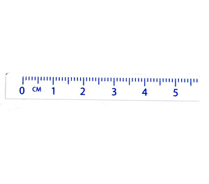 LEGO Tile 1 x 8 with Ruler cm 0 - 5,7 (4162)