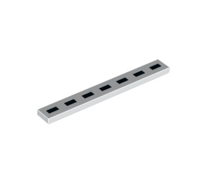LEGO Tile 1 x 8 with Thick Black Dashed Line (35147 / 78184)
