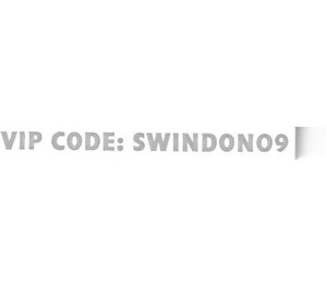 LEGO Tile 1 x 8 with "VIP CODE: SWINDON09" (4162)