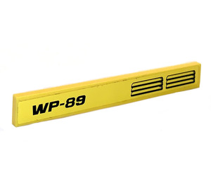 LEGO Tile 1 x 8 with "WP-89" and Vents Sticker (4162)