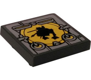 LEGO Tile 2 x 2 Inverted with AT-AP On Screen Sticker (11203)