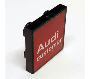 LEGO Tile 2 x 2 Inverted with Audi Customer Sticker (11203)