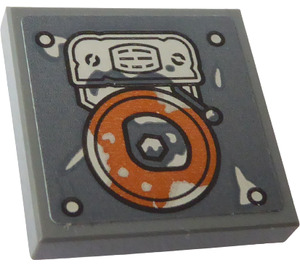 LEGO Tile 2 x 2 Inverted with Bell Sticker (11203)