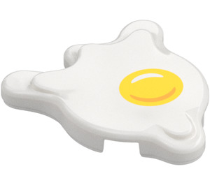 LEGO Fliese 2 x 2 Rund Splat mit Ei Yolk (80677 / 99094)