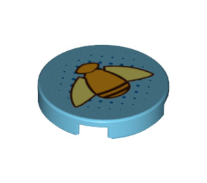 LEGO Tile 2 x 2 Round with Bumblebee with Bottom Stud Holder (14769)