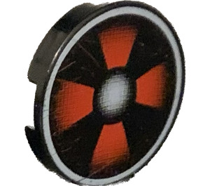 LEGO Tile 2 x 2 Round with Fan with "X" Bottom (4150)