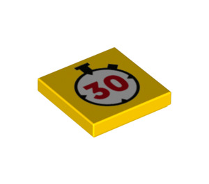 LEGO Tile 2 x 2 with 30 second timer with Groove (3068 / 78159)